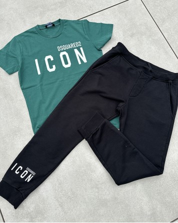 Triko dětské Dsquared2 ICON zelené